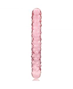 MODELO 15 DILDO CRISTAL BOROSILICATO 18.5 X 3 CM ROSA