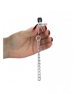 CHAIN ​​WITH RED NIPPLE AND CLITORIS CLAMPS