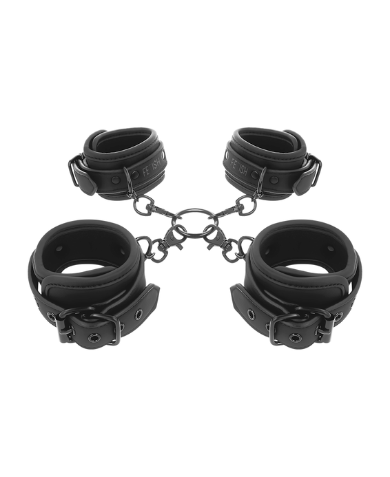 SET OF HANDCUFFS AND ANKLES