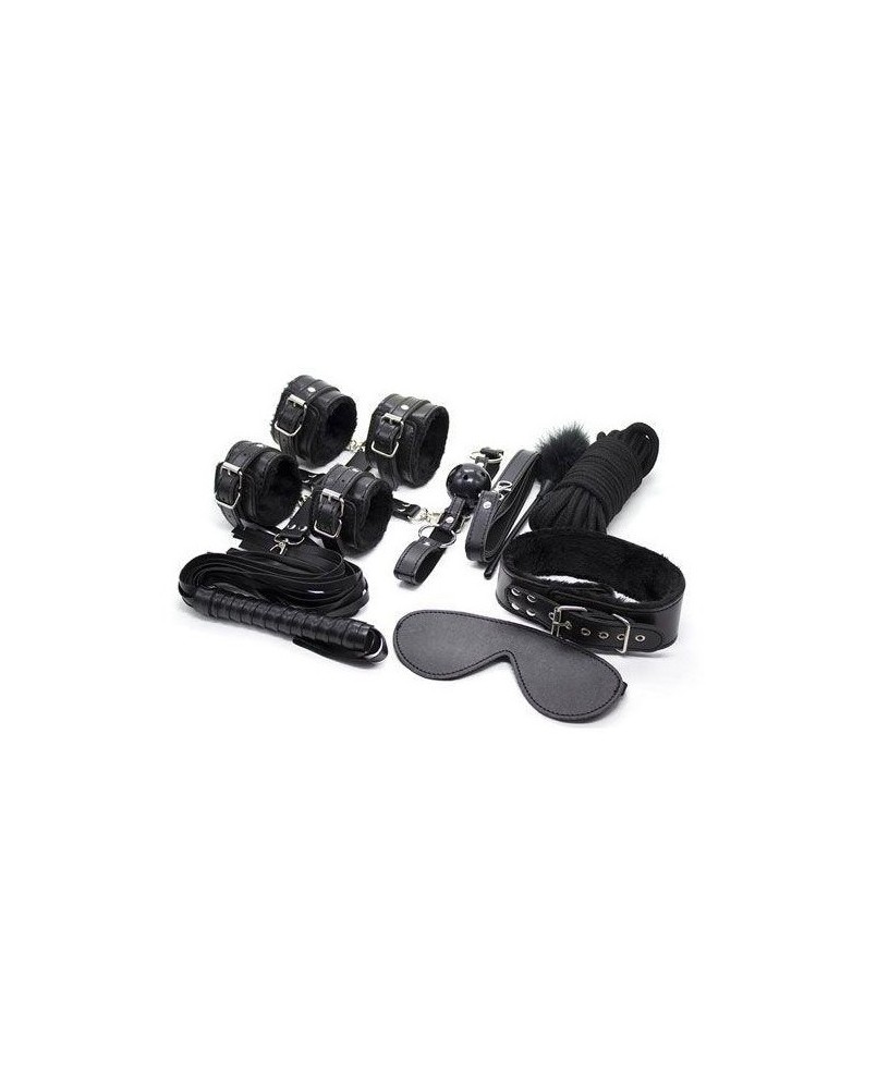 TOP BONDAGE KIT BLACK 6 PIECES