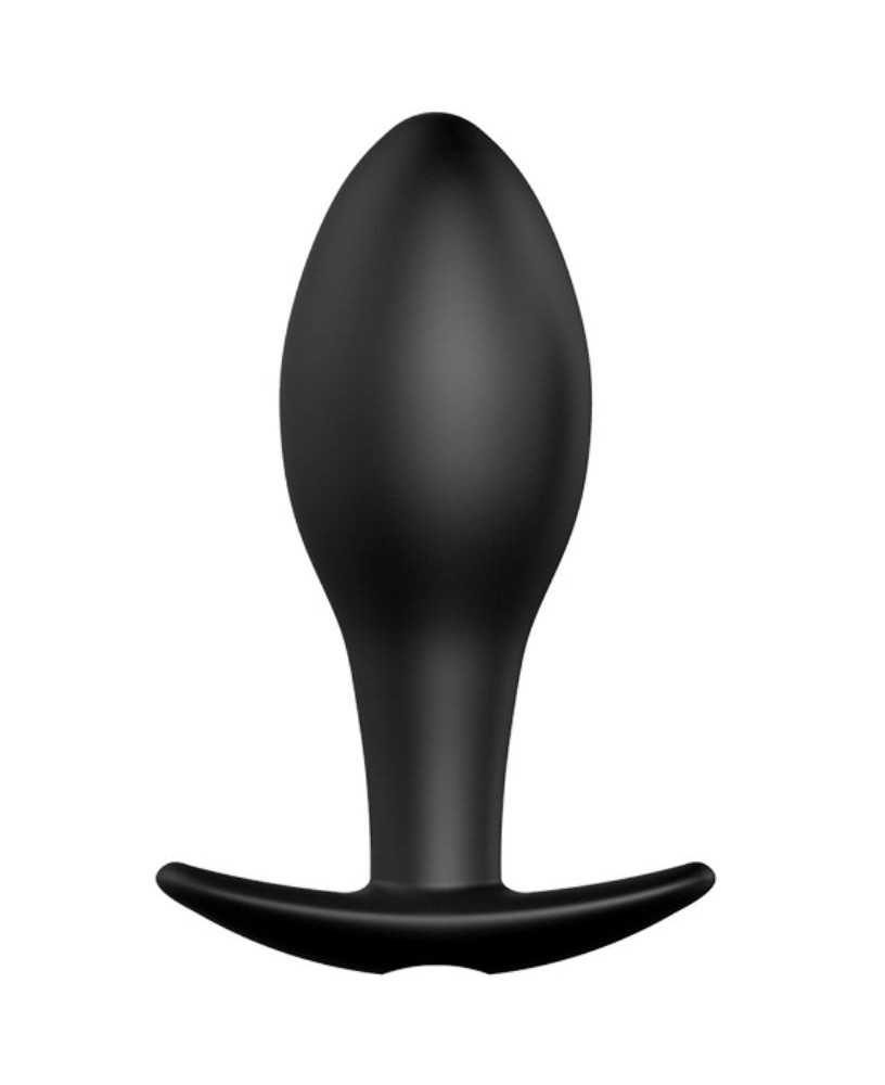 ANCHOR FORM SILICONE ANAL PLUG 12 VIBRATION MODES BLACK