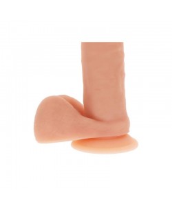 GET REAL - DILDO SILICONA 20,5 CM CON TESTICULOS NATURAL