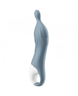 SATISFYER A-MAZING 2 POINT A VIBRATOR - GRAY