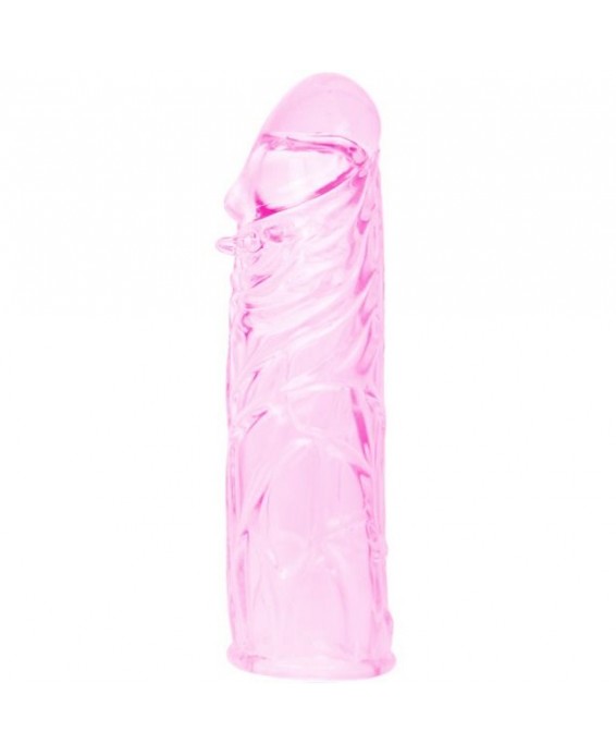 PINK STIMULATING PENIS SHEATH 13CM