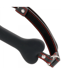 BLACK BONE SILICONE GAG